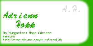 adrienn hopp business card